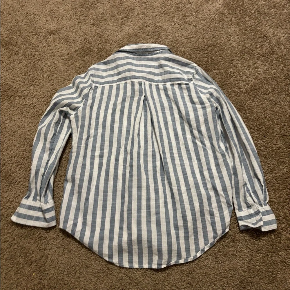 Lola River Stripe Shirt Size Medium 100% Cotton - Picture 5 of 6